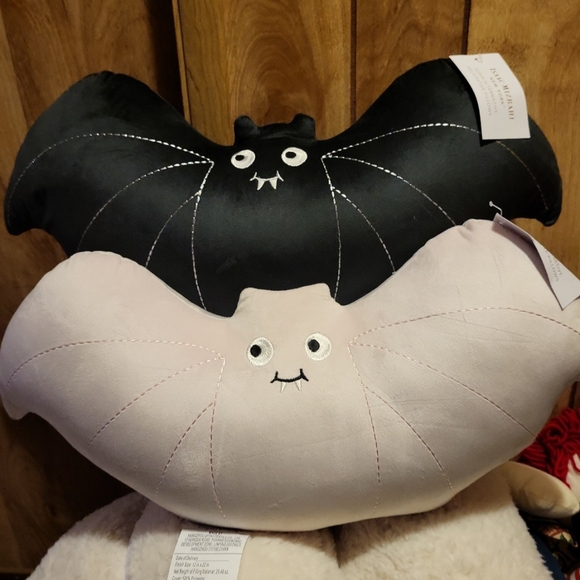 Black and Gray Bat Plush Toy